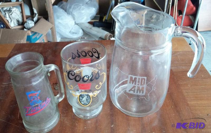 Vintage Twins Mug, Coors Mug and Pitcher...