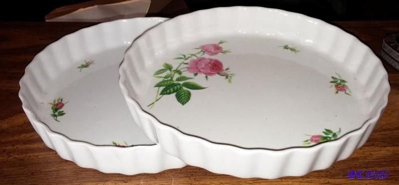 Lot of 2 Ceramic Pie Plates...