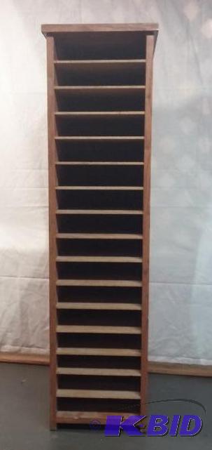 Tall Heavy Wooden File Holder...
