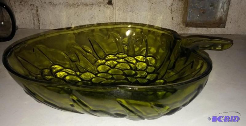 Vintage Green Serving Bowl...
