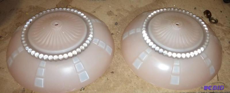 Lot of 2 Vintage Light Fixtures...