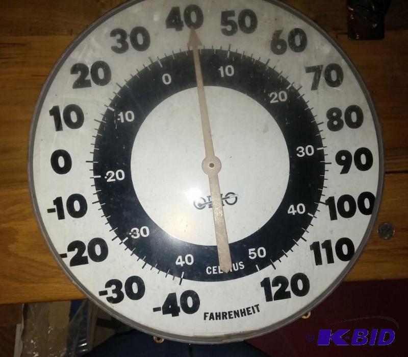 1950s Large Wall Thermometer OHIO .12&quot ...