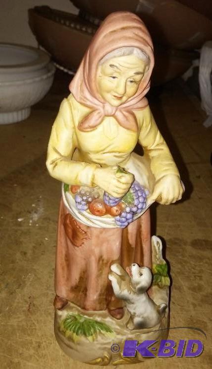 Vintage Lady with Dogs Figurine...