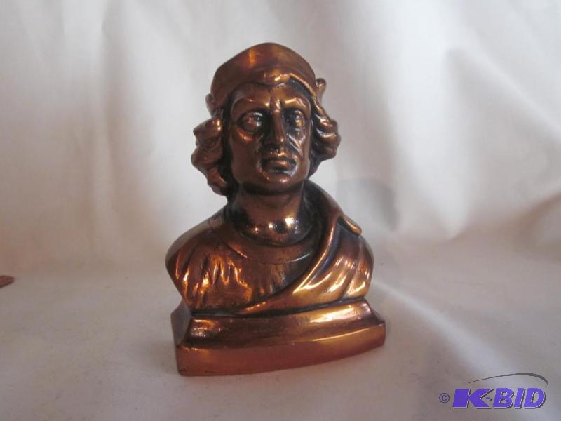5 inch Copper bust statue....