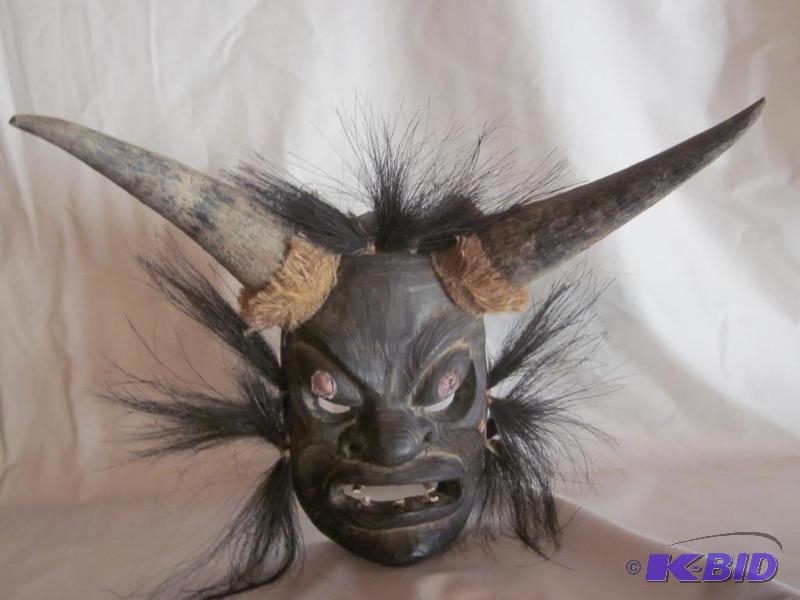 18th C. Asian ethnic art, wood hand carved De...