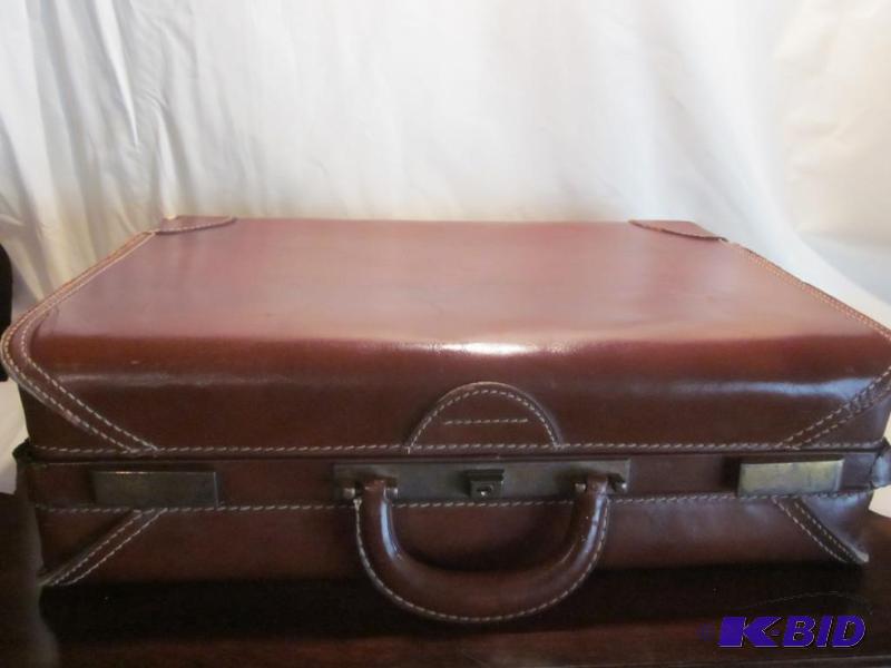 Vintage all leather suitcase, nice condition ...