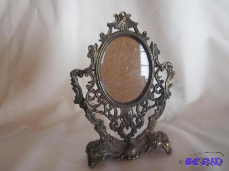 7 inch vintage Bronze pivoting picture frame ...