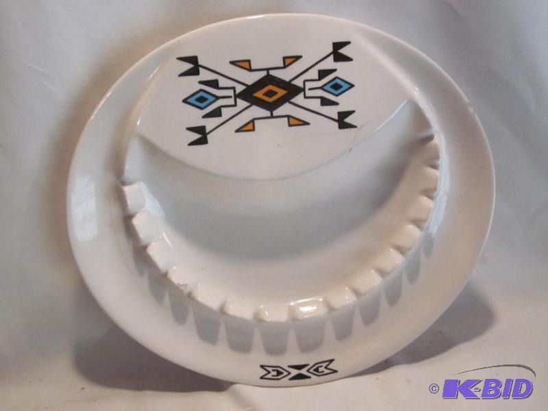 Large vintage Native ash tray, marked on bott...