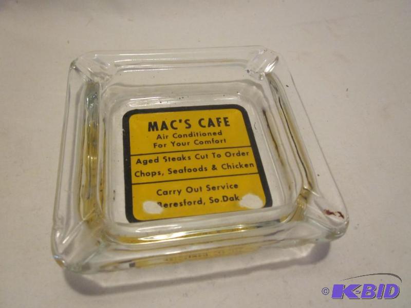 Vintage glass advertisement ash tray. &nbsp...
