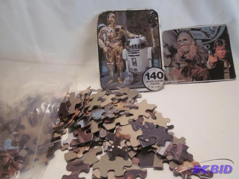 Lot of (2) vintage 1970s Star Wars puzzles, ...