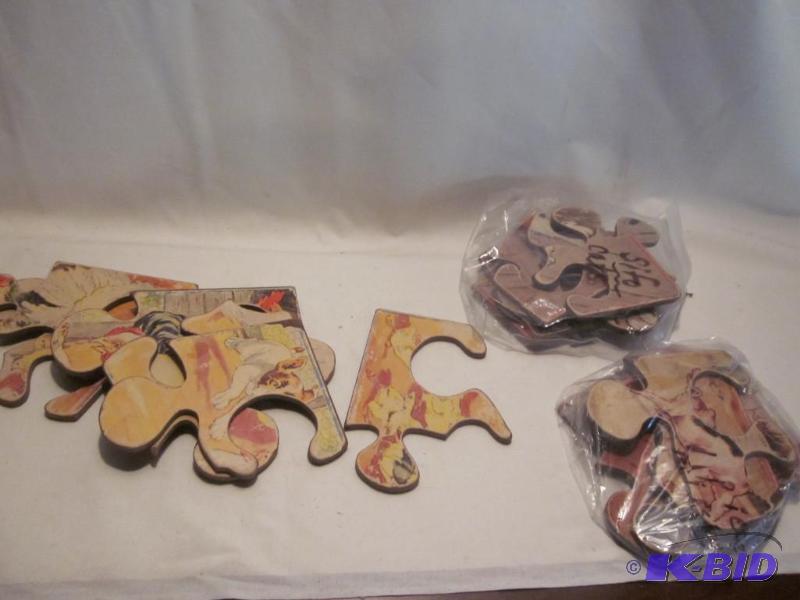 Lot of (3) early Sifo&nbspwooden puzzles, in...