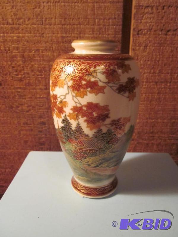 5 inch vintage Chinese vase, marked on bottom...