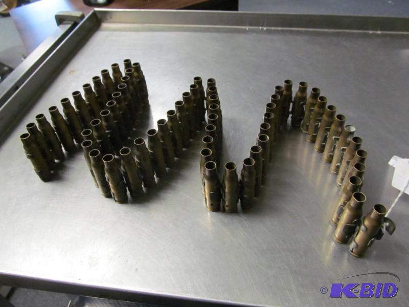 lot 20 image: .30 caliber spent ammo belt