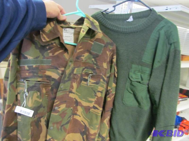 lot 25 image: Eastern European military shirt  and sweater