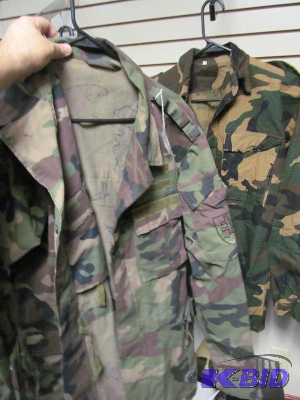 lot 48 image: Lot of 2 Eastern European camo shirt