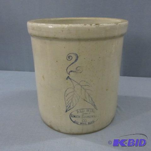 lot 103 image: Red Wing No 2 Crock