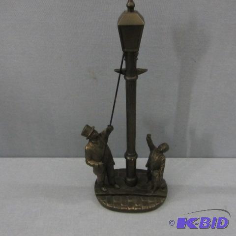 lot 129 image: Lamp Lighter Statue