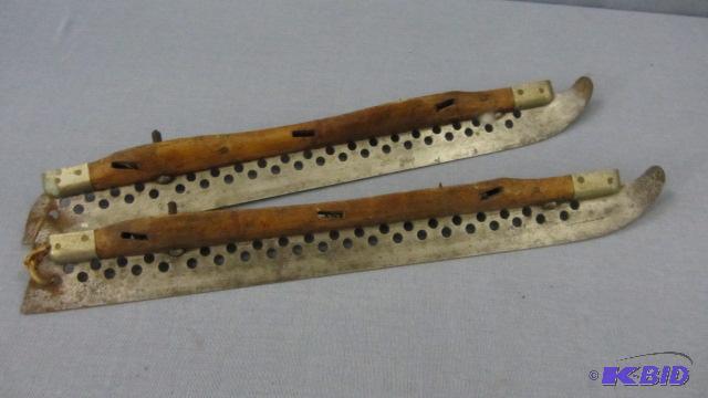 lot 13 image: Antique Strap On Skates