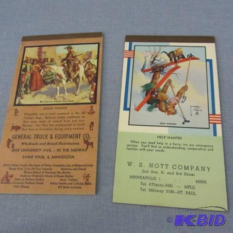 lot 44 image: Brown & Bigelow 1945 Calendars