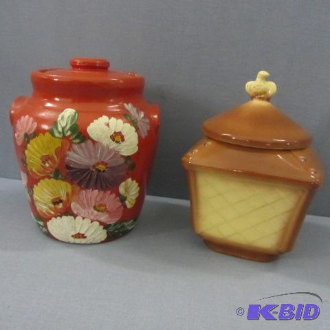 lot 56 image: Brush & Cylinder Cookie Jars