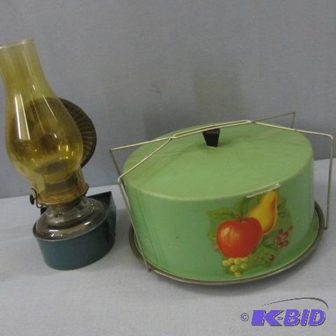 lot 57 image: Cake Taker, Wall Kerosene Lamp