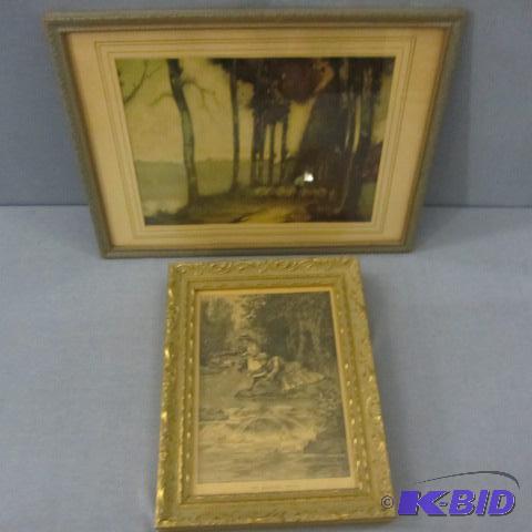 lot 63 image: Framed Vintage Prints