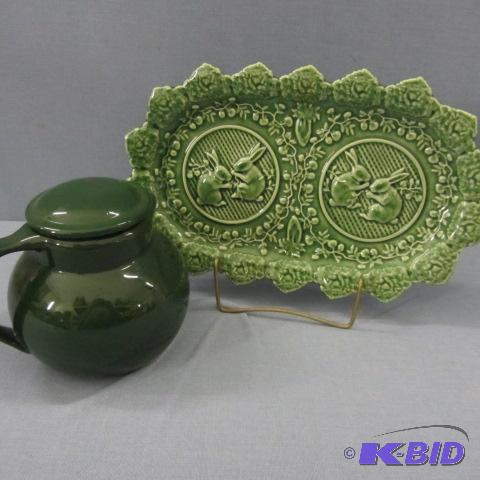 lot 88 image: Coffee Carafe, Rabbit Tray