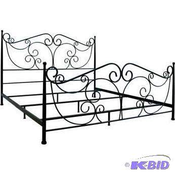 Bello Serta NTR King Metal Bed Bronze Headboard, Footboard, Rails