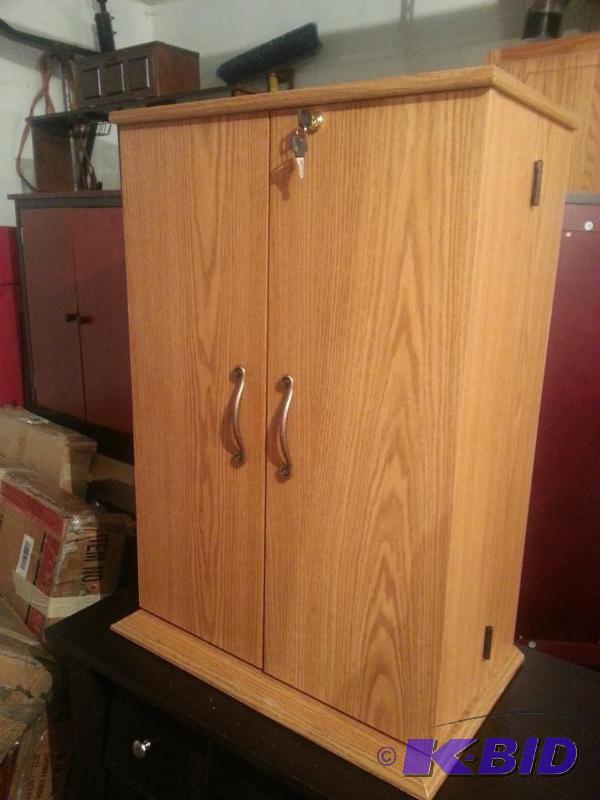 Locking Media Storage Cabinet