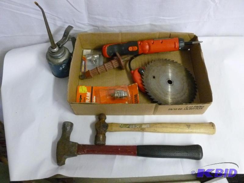 Lot of Items to help with Home Repair and Collectible Old Oil Can