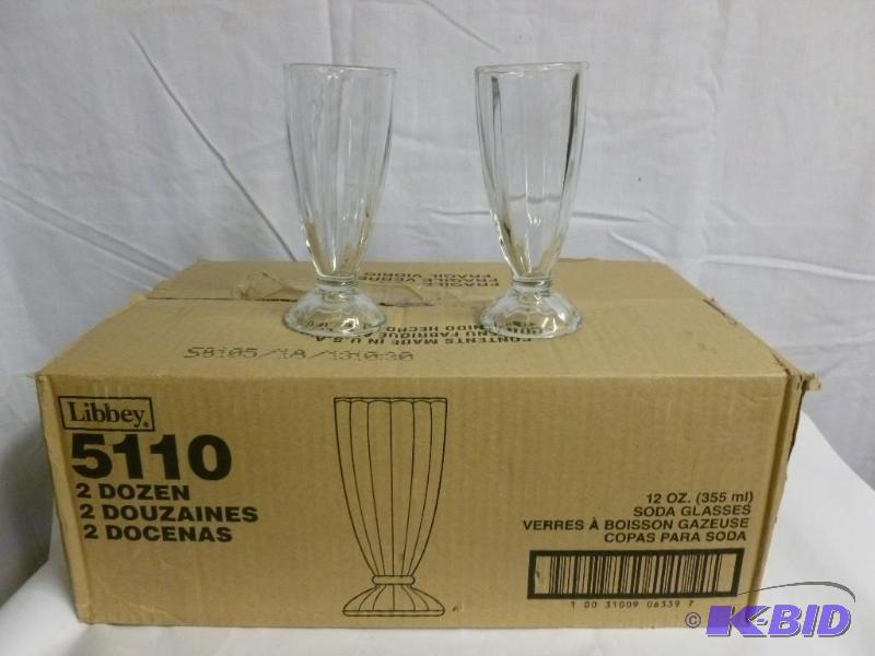 Two Dozen Ice Cream Soda Glasses - NEW