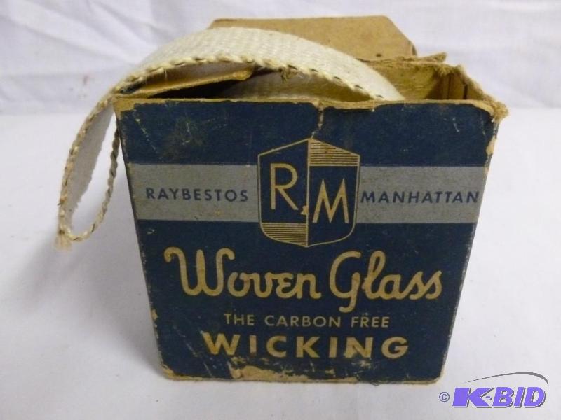 Box of Vintage Oil Lamp Wick -
