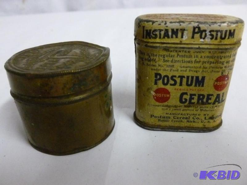 Two Small Vintage Tins - Salesman Samples -- Collectibles