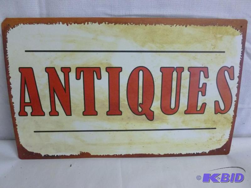 Great Metal Antiques Sign