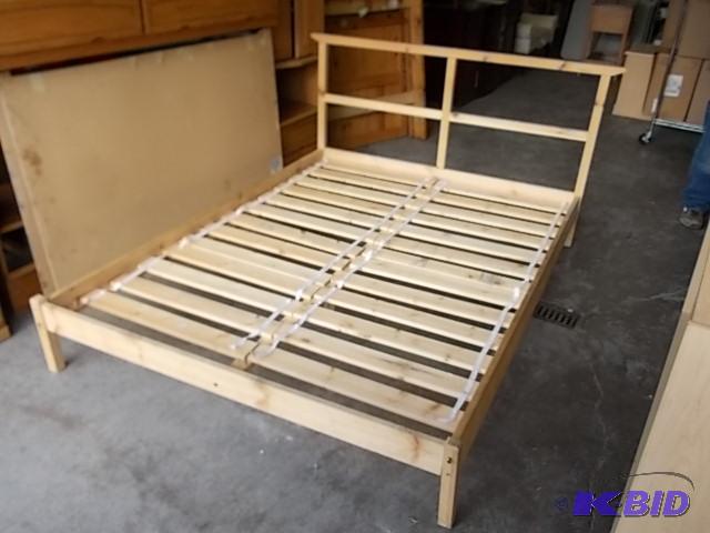 DoubleQueen Size Bed Frame Solid Pine Constu...