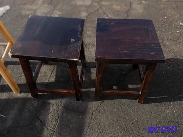 Pair Small Tables Or Stools 14 x 14 x 18...