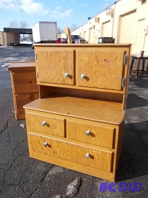 Play Kitchen Hutch Cabinet Wood 25 x 15 x 30...