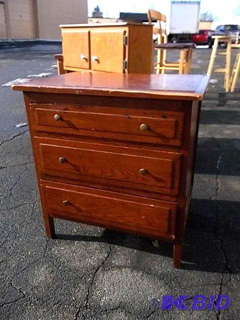 3 Door Cabinet Wood 22 x 15 x 23...