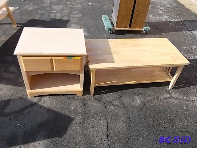 Wood Coffee Table 41 x 20 x 17 Solid&nbspBir...