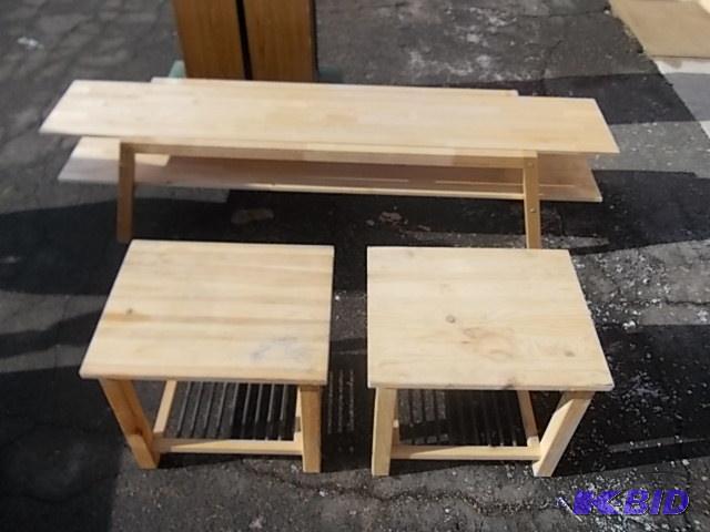 2 Tier Table, Pair Pine End Tables 20 x 16 x ...