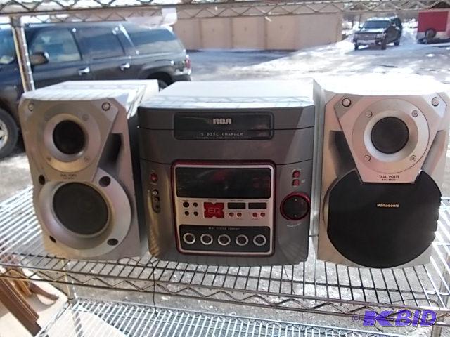 RCA Stereo With 5 DiscTuner, Pair Panasonic ...
