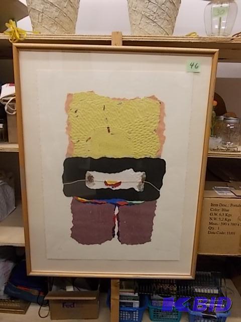 29 x 36 Original Paper Absract Art...