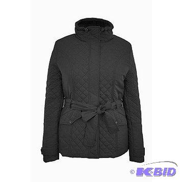 Harve Bernard Misses Quilted Jacket With Belt...