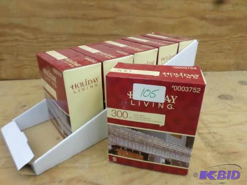 Case Of (6) 300ct Icicle Light Sets, # 000375...