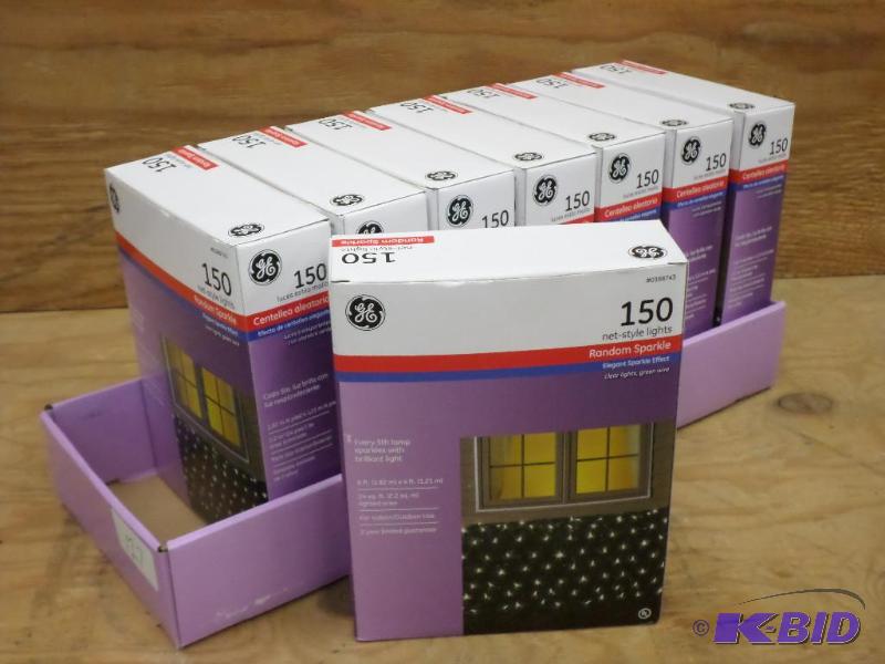 Case Of (8) GE 150ct Net-Style Light Sets, #0...