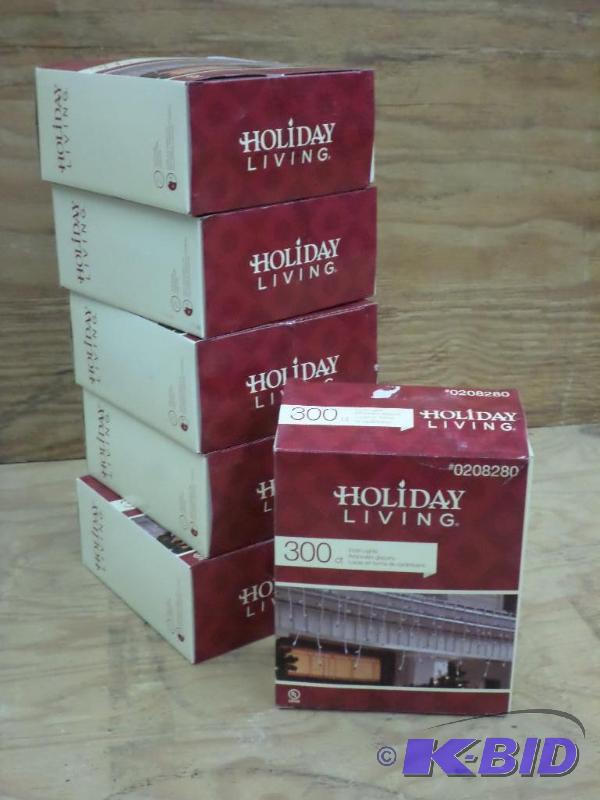 (6) Sets Of 300ct Icicle Light Sets, #0208280...