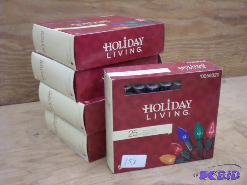 (5) Sets Of 25ct Smooth C9 Light Sets, #02583...
