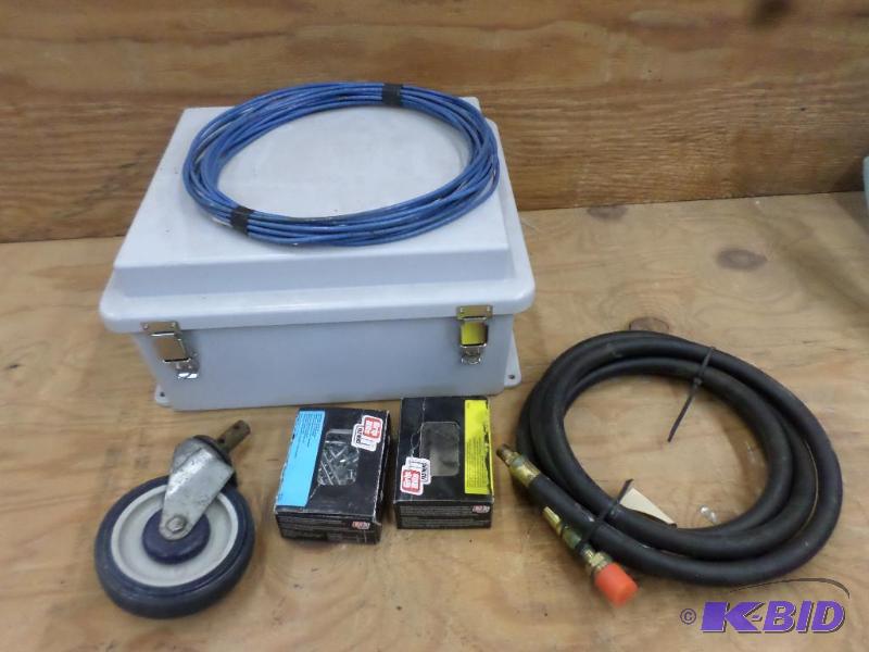 Lot Of (1) Enclosure, (1) Caster Wheel, (1) ...