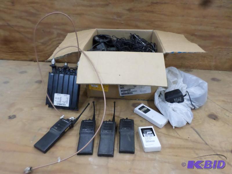 Large Lot Of 2-Way Radios-Chargers-Batteries-...
