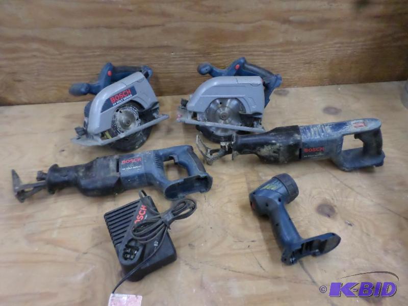 Box Of Bosch Cordless Tools, No Batteries...